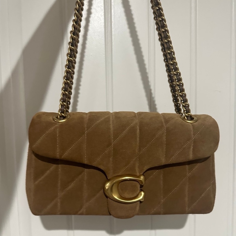 Coach Quilted Tabby 26 in Cedar/Suede
